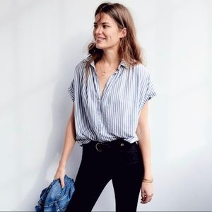 Madewell striped courier shirt